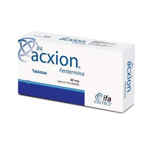 Acxion Fentermina 30 mg. - Distribuidora FIT de México