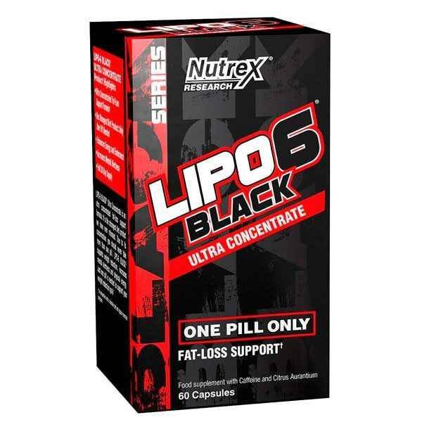 LIPO 6 BLACK cápsulas | 60 cápsulas para energía y pérdida de peso - Distribuidora FIT de México