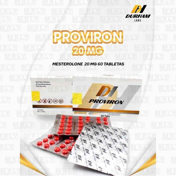 Proviron 20mg 60 tabs Durham Labs - Distribuidora FIT de México