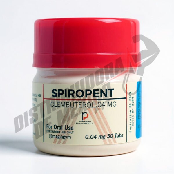 Spiropent (clembuterol) 0.04mg 50 tabs Rotterdam Pharmaceutical - Distribuidora FIT de México