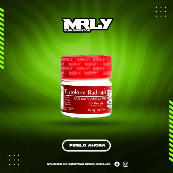 Testolone RAD-140 25mg 30 Tabletas Rotterdam Pharmaceutical - Suplemento de Rendimiento - Distribuidora FIT de México