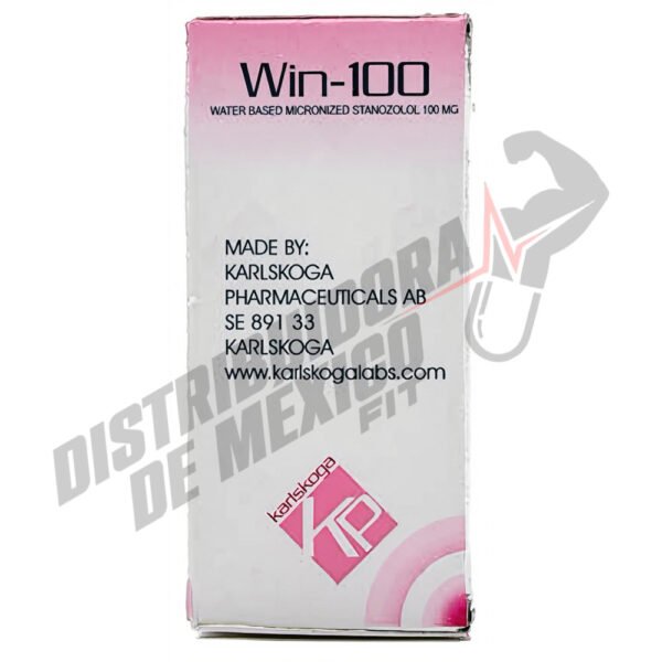 Win - 100 (Water Base Micronized Stanozol) 100mg/ml / Karlskoga - Distribuidora FIT de México